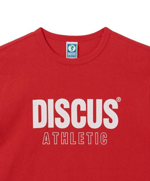 DISCUS ATHLETIC(ディスカス アスレチック)の「スーパーヘビーウェイトレギュラーフィットレターロゴTシャツレッド(Tシャツ/カットソー・レディース・その他・MEDIUM/X-LARGE/LARGE)」の3枚目の写真