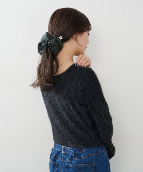 Kastane（カスタネ）の「【fiw.】チェックシュシュ（シュシュ・レディース・ダークグリーン/ブラウン/ネイビー・FREE）」の7枚目の写真