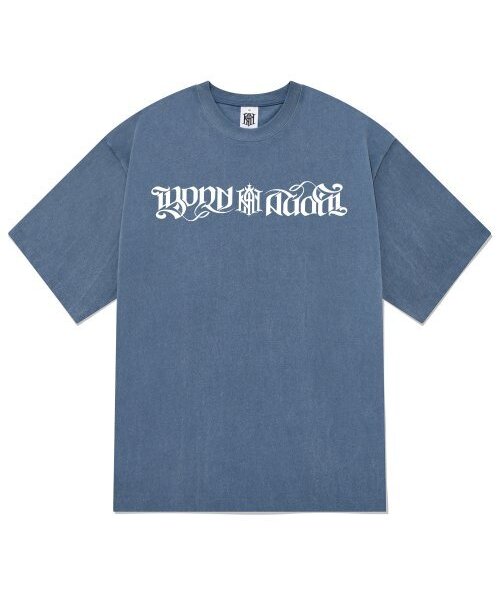 KAN6312(カン6312)の「KTPN0080 カンシンバル ピグメント 半袖Tシャツ - ブルー(Tシャツ/カットソー・メンズ・その他・MEDIUM/LARGE/X-LARGE)」の1枚目の写真
