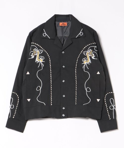KRIFF MAYER（クリフメイヤー）の「スーベニア刺繍ウエスタンジャケット（その他アウター・メンズ・モカ/ブラック/アイボリー・LARGE/MEDIUM/X-LARGE）」の2枚目の写真