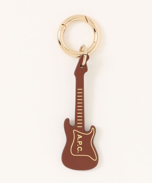 A.P.C.(アーペーセー)の「PORTE-CLEFS GUITARE(キーホルダー・レディース・ブラウン・ONESIZE)」の1枚目の写真