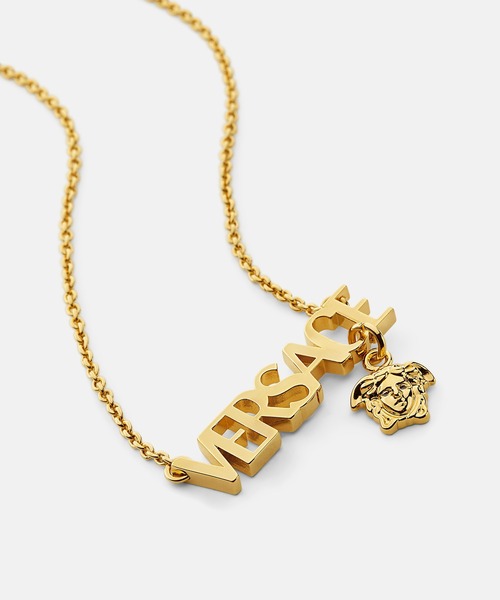 VERSACE（ヴェルサーチ）の「ヴェルサーチェ ネックレス（ネックレス・メンズ・シルバー/ゴールド・ONE SIZE）」の2枚目の写真