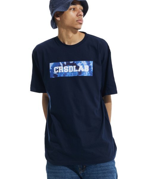 CREAM SODA LAB(クリームソーダラボ)の「クリームソーダラップ タイダイ ボックス 半袖Tシャツ ネイビー(Tシャツ/カットソー・メンズ・その他・LARGE/MEDIUM/X-LARGE/XX-LARGE)」の4枚目の写真