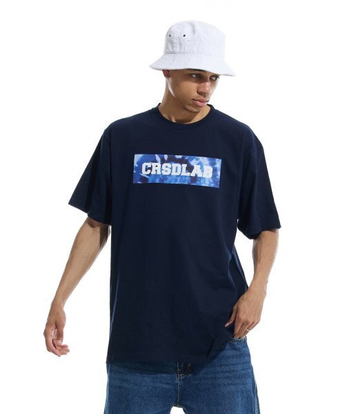 CREAM SODA LAB(クリームソーダラボ)の「クリームソーダラップ タイダイ ボックス 半袖Tシャツ ネイビー(Tシャツ/カットソー・メンズ・その他・LARGE/MEDIUM/X-LARGE/XX-LARGE)」の5枚目の写真