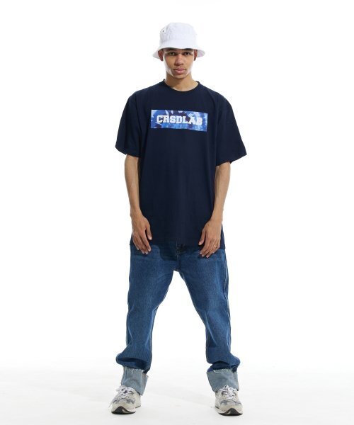 CREAM SODA LAB(クリームソーダラボ)の「クリームソーダラップ タイダイ ボックス 半袖Tシャツ ネイビー(Tシャツ/カットソー・メンズ・その他・LARGE/MEDIUM/X-LARGE/XX-LARGE)」の6枚目の写真