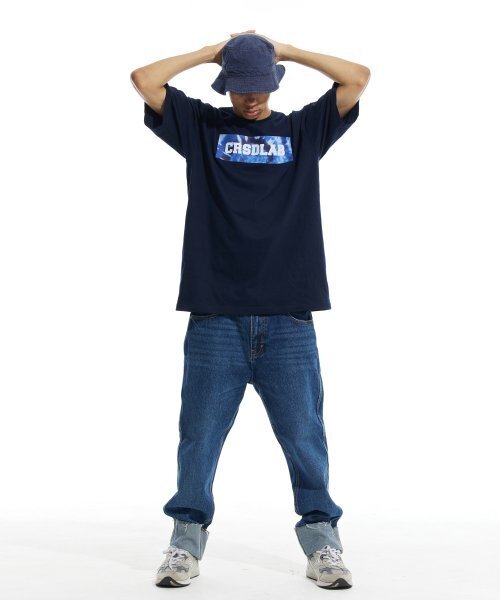 CREAM SODA LAB(クリームソーダラボ)の「クリームソーダラップ タイダイ ボックス 半袖Tシャツ ネイビー(Tシャツ/カットソー・メンズ・その他・LARGE/MEDIUM/X-LARGE/XX-LARGE)」の8枚目の写真