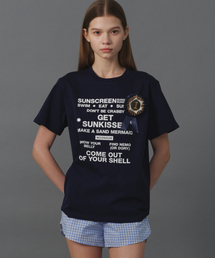 M.C UNISEX, Beach Rules T-Shirt / Navy