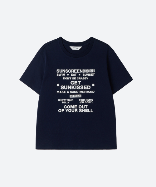 MOONSUN(ムーンサン)の「M.C UNISEX, Beach Rules T-Shirt / Navy(Tシャツ/カットソー・レディース・その他・SMALL/MEDIUM/LARGE)」の3枚目の写真