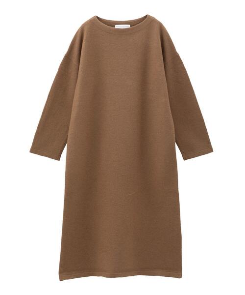 LOGEMENT DE CLAIRE(ロジュモンドクレール)の「【LOURMARIN】ボトルネックニットワンピース(ワンピース・レディース・ネイビー/キャメル/ブラウン・FREE)」の5枚目の写真