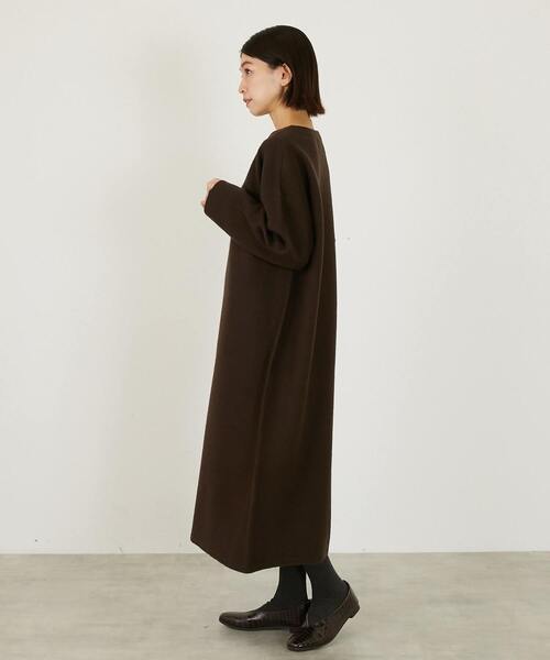 LOGEMENT DE CLAIRE(ロジュモンドクレール)の「【LOURMARIN】ボトルネックニットワンピース(ワンピース・レディース・ネイビー/キャメル/ブラウン・FREE)」の6枚目の写真