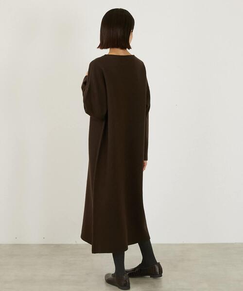 LOGEMENT DE CLAIRE(ロジュモンドクレール)の「【LOURMARIN】ボトルネックニットワンピース(ワンピース・レディース・ネイビー/キャメル/ブラウン・FREE)」の7枚目の写真