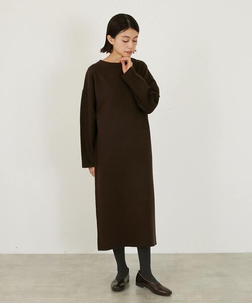 LOGEMENT DE CLAIRE(ロジュモンドクレール)の「【LOURMARIN】ボトルネックニットワンピース(ワンピース・レディース・ネイビー/キャメル/ブラウン・FREE)」の13枚目の写真
