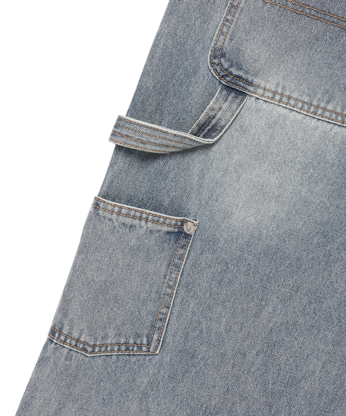 Cavish（カビシ）の「DOUBLE KNEE CARPENTER DENIM PANTS BLUE(CV2EFUD113A)（デニムパンツ・レディース・ブルー・MEDIUM/SMALL/LARGE）」の6枚目の写真