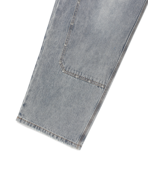 Cavish（カビシ）の「DOUBLE KNEE CARPENTER DENIM PANTS BLUE(CV2EFUD113A)（デニムパンツ・レディース・ブルー・MEDIUM/SMALL/LARGE）」の7枚目の写真