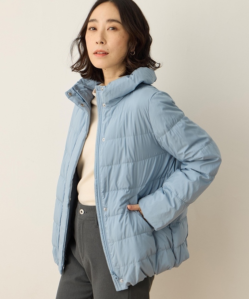 DECOY SINCE 1981(デコイシンスイチキュウハチイチ)の「【ダウン80%、フェザー20%】ショートダウンコート【撥水・洗える・大きいサイズあり】(その他アウター・レディース・ネイビー/ブルー/アイボリー・11号/9号/13号/15号/17号)」の6枚目の写真