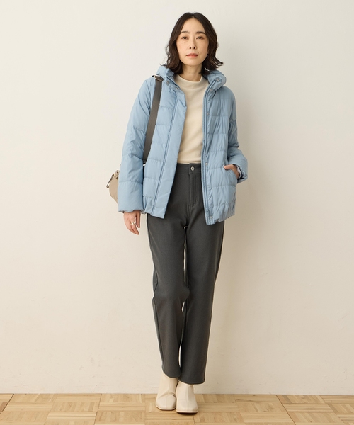 DECOY SINCE 1981(デコイシンスイチキュウハチイチ)の「【ダウン80%、フェザー20%】ショートダウンコート【撥水・洗える・大きいサイズあり】(その他アウター・レディース・ネイビー/ブルー/アイボリー・11号/9号/13号/15号/17号)」の20枚目の写真