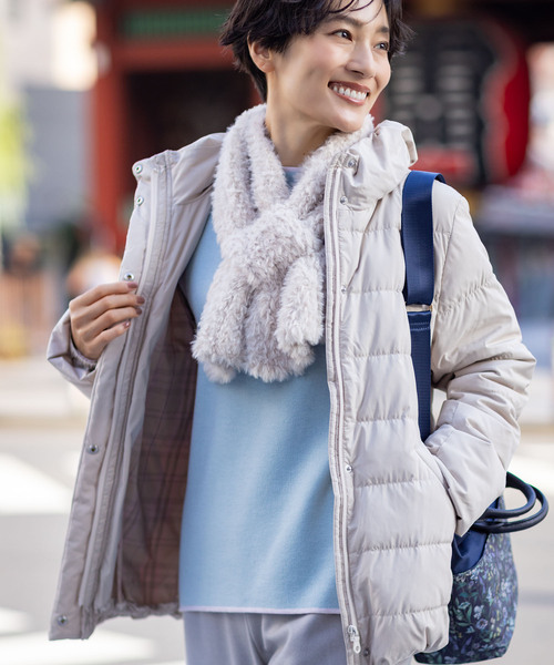 セール】【ダウン80%、フェザー20%】ショートダウンコート【撥水