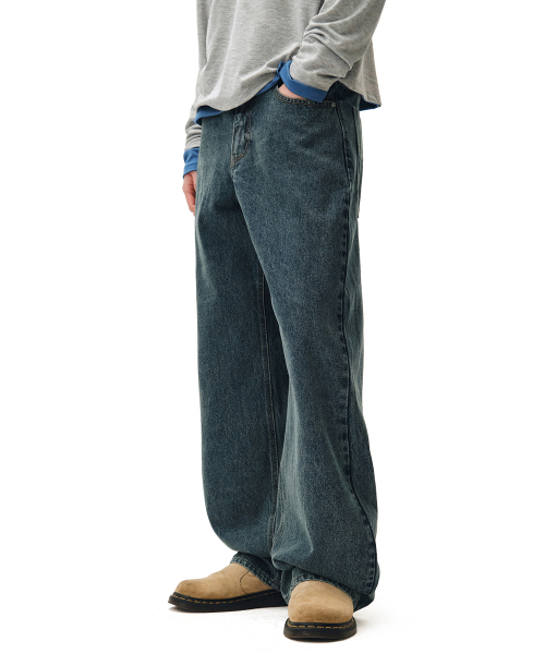 DECET(デケト)の「Mid Rise Wide Jeans DCPT027STNBlue(デニムパンツ・レディース・その他・34/32/30/26/28)」の11枚目の写真