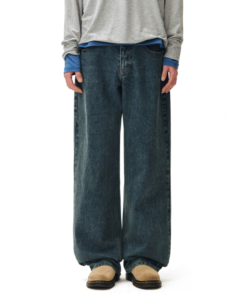 DECET(デケト)の「Mid Rise Wide Jeans DCPT027STNBlue(デニムパンツ・レディース・その他・34/32/30/26/28)」の9枚目の写真