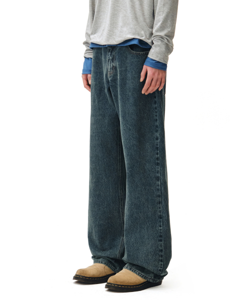 DECET(デケト)の「Mid Rise Wide Jeans DCPT027STNBlue(デニムパンツ・レディース・その他・34/32/30/26/28)」の8枚目の写真