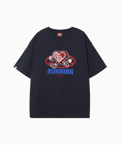 MENASOO（ミナス）の「New Big Hearttrack Graphic T Shirt_Navy（Tシャツ/カットソー・レディース・ネイビー・1/3）」の2枚目の写真