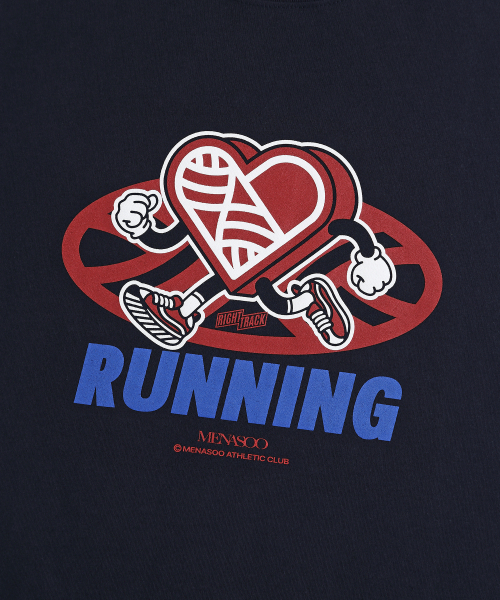 MENASOO（ミナス）の「New Big Hearttrack Graphic T Shirt_Navy（Tシャツ/カットソー・レディース・ネイビー・1/3）」の5枚目の写真