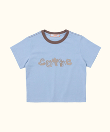 COTTE（コッテ）の「ドゥドルガーデン クロップTシャツ(スカイ)（Tシャツ/カットソー）」