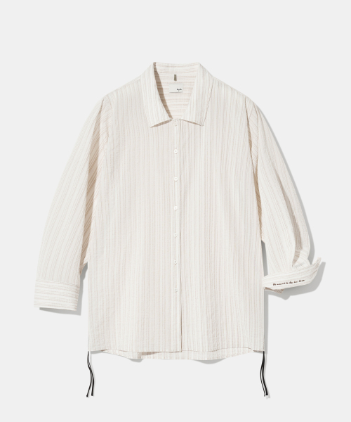 Diamond Layla(ダイアモンドレイラ)の「OL Vintage Pleated Stripe Shirt S145(シャツ/ブラウス・レディース・その他・LARGE)」の1枚目の写真