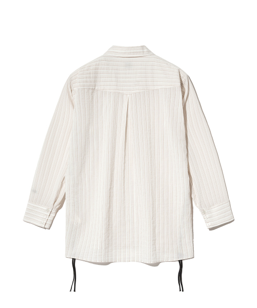 Diamond Layla(ダイアモンドレイラ)の「OL Vintage Pleated Stripe Shirt S145(シャツ/ブラウス・レディース・その他・LARGE)」の2枚目の写真