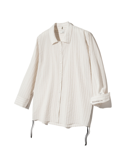 Diamond Layla(ダイアモンドレイラ)の「OL Vintage Pleated Stripe Shirt S145(シャツ/ブラウス・レディース・その他・LARGE)」の3枚目の写真