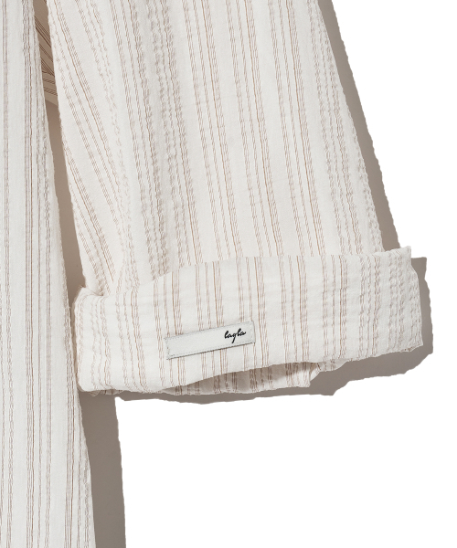 Diamond Layla(ダイアモンドレイラ)の「OL Vintage Pleated Stripe Shirt S145(シャツ/ブラウス・レディース・その他・LARGE)」の6枚目の写真