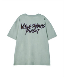 ペイズリーグラフィティロゴ半袖Tシャツミント