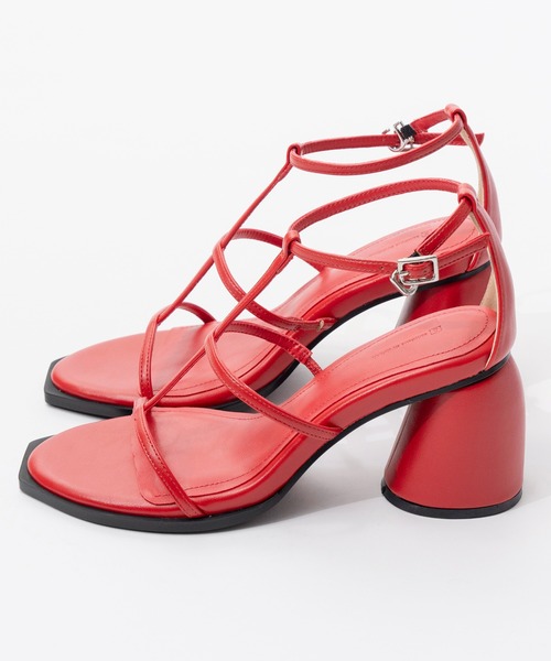 MAISON SPECIAL(メゾンスペシャル)の「Plump Heel Nude Sandals/プランプヒールヌーディサンダル(サンダル・レディース・ブラック/レッド/ライム/ライトイエロー・38/37/36)」の14枚目の写真