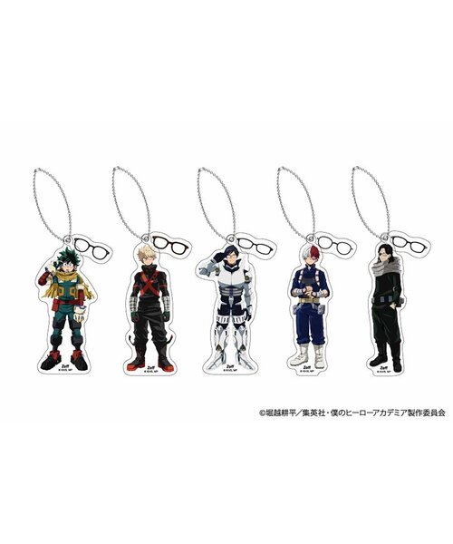 Zoff ヒロアカ 2連アクリルキーホルダー 緑谷出久　爆豪勝己　飯田 天哉 Zoff ヒロアカ 2連アクリルキーホルダー 緑谷出久 爆豪勝己 飯田 天哉