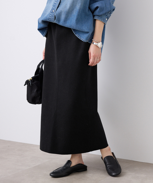 SLOBE IENA(スローブイエナ)の「《セットアップ対応可/WEB限定カラーあり/追加2》ミラノリブタイトスカート(スカート・レディース・グレー/ブラック/チャコールグレー・FREE)」の1枚目の写真