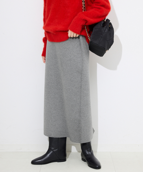 SLOBE IENA(スローブイエナ)の「《セットアップ対応可/WEB限定カラーあり/追加2》ミラノリブタイトスカート(スカート・レディース・グレー/ブラック/チャコールグレー・FREE)」の9枚目の写真