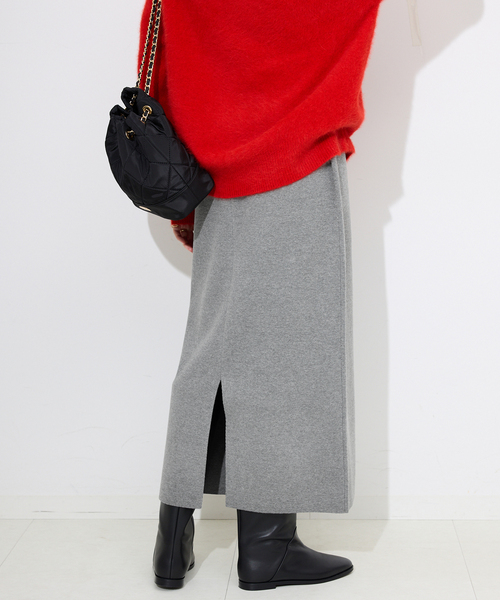 SLOBE IENA(スローブイエナ)の「《セットアップ対応可/WEB限定カラーあり/追加2》ミラノリブタイトスカート(スカート・レディース・グレー/ブラック/チャコールグレー・FREE)」の11枚目の写真