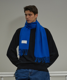 WHITE PROJECT（ホワイトプロジェクト）の「[ギフトボックス]_ラムズウール100マフラー_ロイヤルブルー_男女共用（マフラー）」