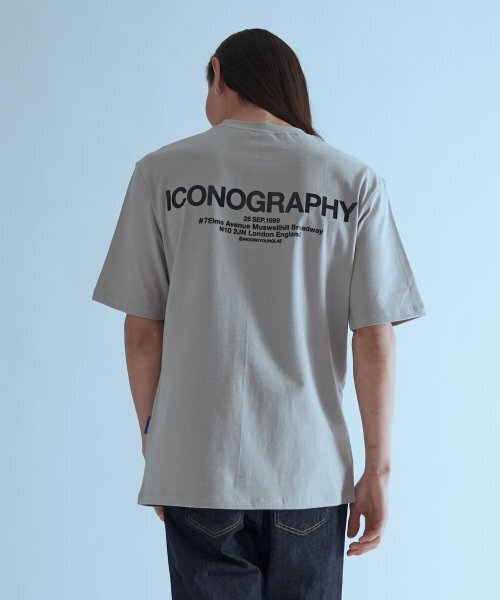 ICONOGRAPHY（アイコノグラフィー）の「LONDON ADDRESS VOLUME PRINT GR（Tシャツ/カットソー・メンズ・グレー・LARGE）」の4枚目の写真