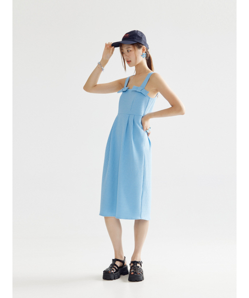 BOMNAL BOUTIQUE(ボムナルブティック)の「マーメイドミディドレス _ スカイ(ワンピース・レディース・その他・SMALL/MEDIUM)」の3枚目の写真