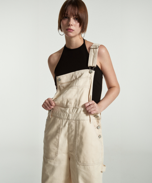 FEIHEI(フェイヘイ)の「HEI OVERALLS IVORY(サロペット/オーバーオール・レディース・アイボリー・SMALL/MEDIUM)」の2枚目の写真