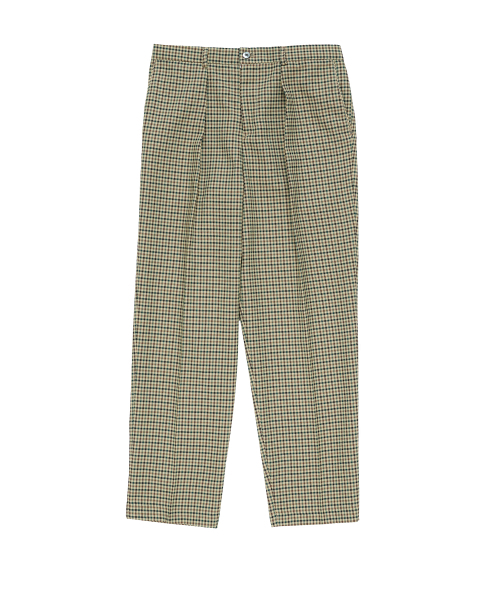 BELLIEF(ベリーフ)の「Gun club check Single Pleat banding chino (Check)_JAPAN FABRIC(その他パンツ・メンズ・その他・MEDIUM/LARGE/X-LARGE)」の1枚目の写真