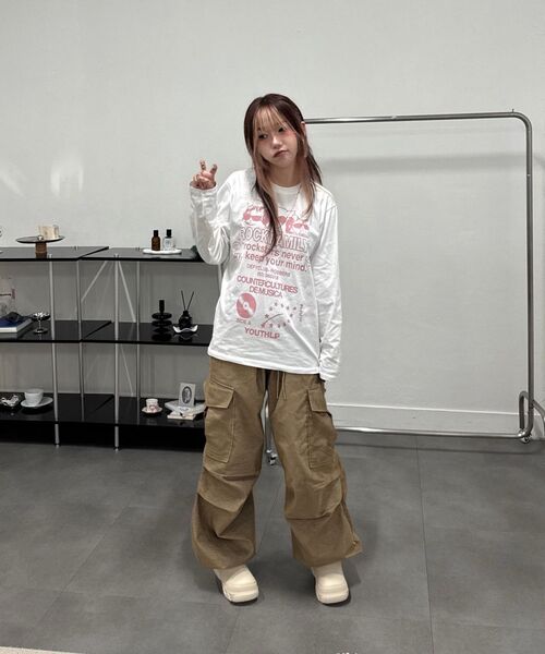 DEFYCLUBROBBERS(ディファイクラブロバース)の「Rock Family Long Sleeves (Indi Pink)(Tシャツ/カットソー・レディース・その他・MEDIUM/LARGE)」の5枚目の写真
