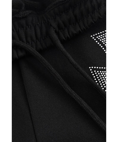 UNKNOWN LONDON（アンノウン・ロンドン）の「スエットパンツ｜Black x Silver Cross Rhinestone Jogger｜Unknown London（スウェットパンツ・メンズ・ブラック・MEDIUM/LARGE/X-LARGE/SMALL）」の8枚目の写真