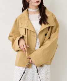 mystic | スタンドカラーショートトレンチ(トレンチコート)