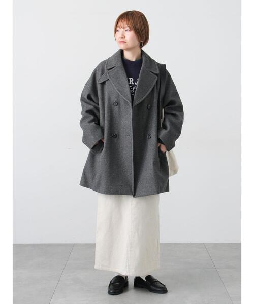 Lugnoncure（ルノンキュール）の「ウールライクミドルPコート（その他アウター・レディース・ブラウン/ネイビー/グレー・F）」の16枚目の写真