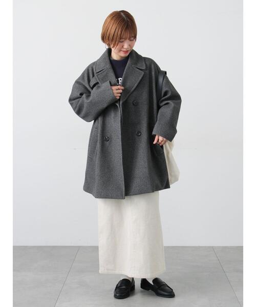 Lugnoncure（ルノンキュール）の「ウールライクミドルPコート（その他アウター・レディース・ブラウン/ネイビー/グレー・F）」の17枚目の写真