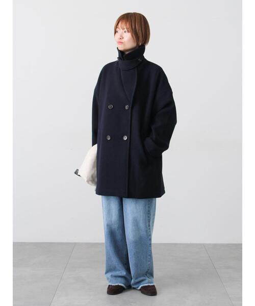 Lugnoncure（ルノンキュール）の「ウールライクミドルPコート（その他アウター・レディース・ブラウン/ネイビー/グレー・F）」の22枚目の写真