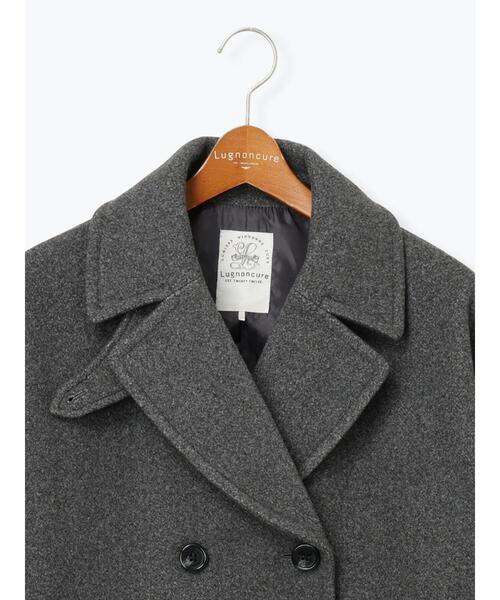 Lugnoncure（ルノンキュール）の「ウールライクミドルPコート（その他アウター・レディース・ブラウン/ネイビー/グレー・F）」の13枚目の写真