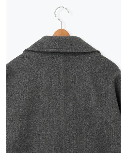 Lugnoncure（ルノンキュール）の「ウールライクミドルPコート（その他アウター・レディース・ブラウン/ネイビー/グレー・F）」の4枚目の写真